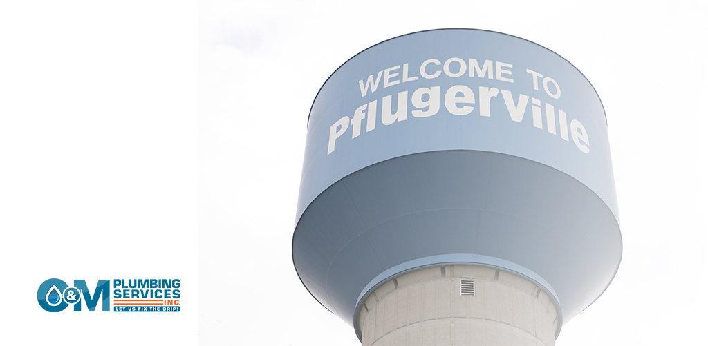 Pflugerville Texas Water Tower.